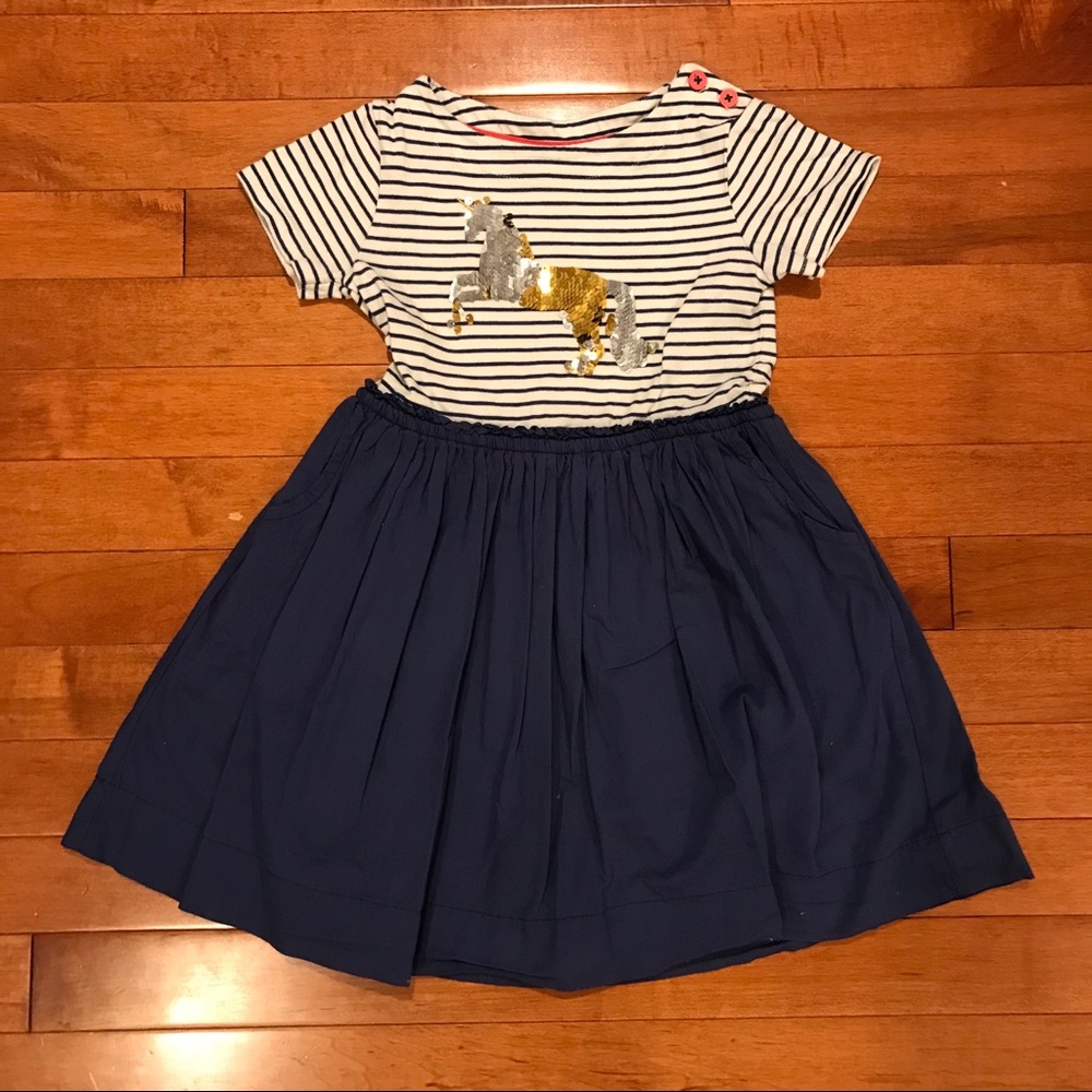 4-5T Mini Boden unicorn dress